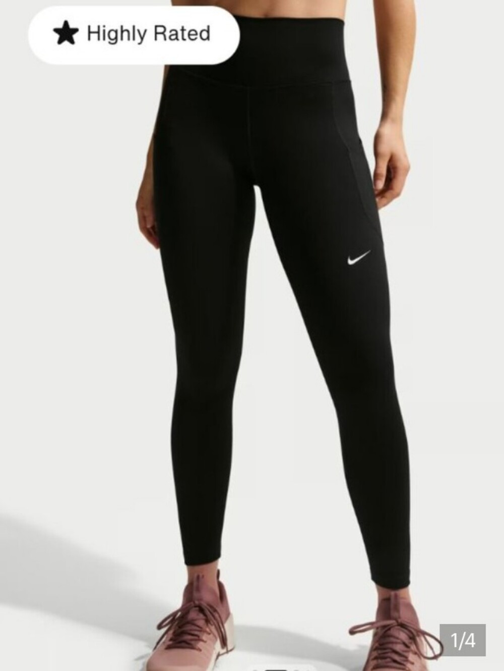 Nike One Black High-Rise Women's 7/8 Leggings!!